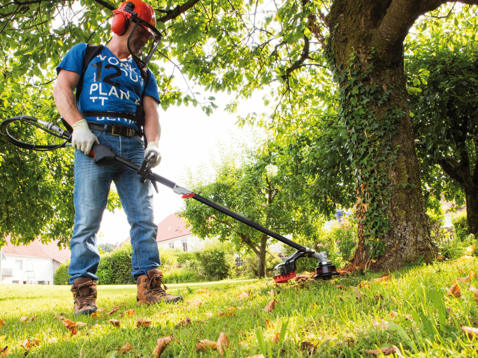 Scheppach petrol store strimmer