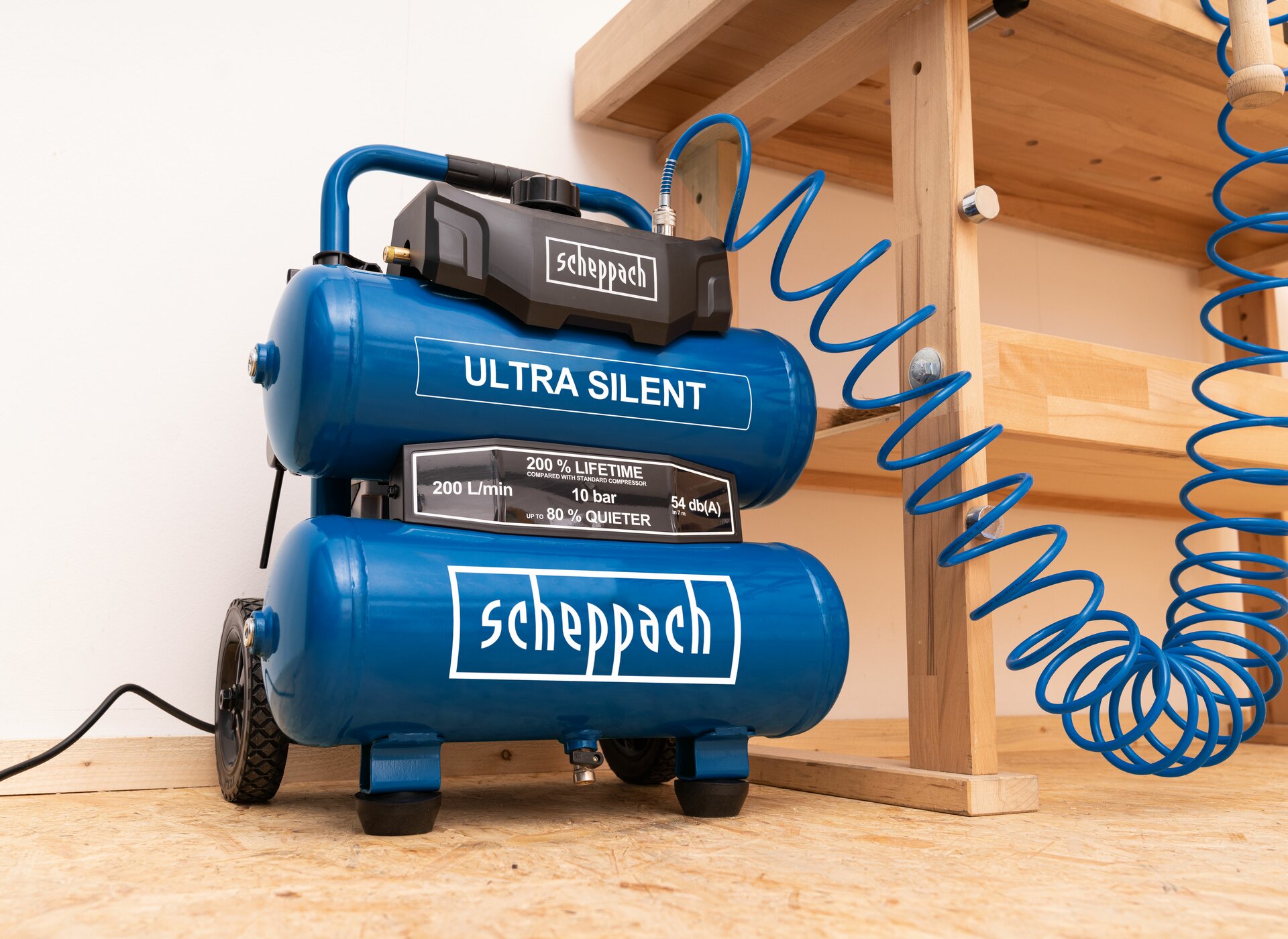 Silent air compressor on sale