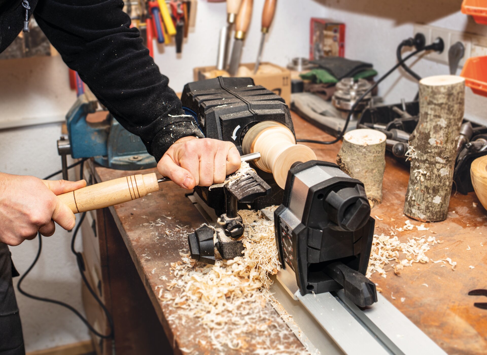 Scheppach shop wood lathe