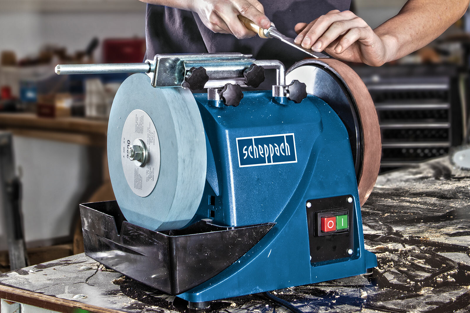 Grinding machines for wood & steel scheppach grinding technology