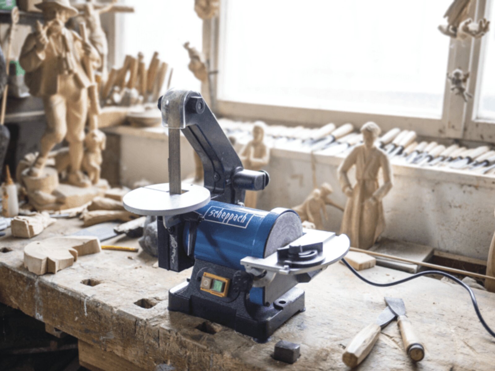 Grinding machines for wood steel scheppach grinding technology